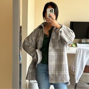 H&M Plaid Oversized Shacket